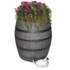 Emsco 50gal Whiskey Rain Barrel With Black Bands Gray -OUTSUNNY Sale Store GUEST aa8d00b9 62b7 4356 8bd2 d8a6af4c62e9