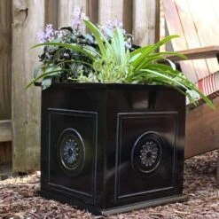 Southern Patio CMX-042426 Colony 16 Inch Square Resin Planter Urn (2 Set) -OUTSUNNY Sale Store GUEST abc5b09c ab8f 4457 b01e 65bc22b5dfe0