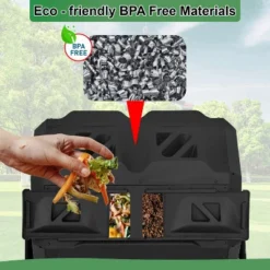BestMassage Compost Bin 43 Gallion Outdoor Compost Tumbler For Garden Patio -OUTSUNNY Sale Store GUEST ae5fb502 42bc 40b3 88f1 ad1e1ef14de3