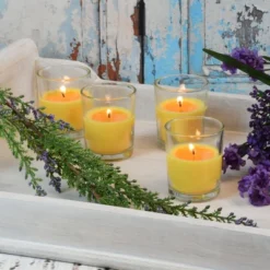 LumaBase Citronella Votive Candles In Clear Glass Holders - Set Of 12 -OUTSUNNY Sale Store GUEST b228bed8 a40e 45e3 8f2c 1b5ab5b063af