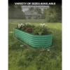 2 Pack Steel Raised Garden Bed 10x4x1.5ft,Metal Deep Root Planter Box For Vegetables Flowers Herbs,Large Oval Garden Planting Bed,Easy To Assembly
