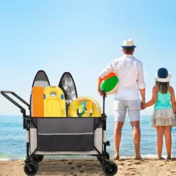 Multi-Functional Push-Pull Folding Wagon Cart With Rotating Handle & 360 All-Terrain Wheels ¨C Heavy-Duty, Adjustable Design, Large Capacity 10 Multi-Functional Push-Pull Folding Wagon Cart With Rotating Handle & 360 All-Terrain Wheels ¨C Heavy-Duty, Adjustable Design, Large Capacity -OUTSUNNY Sale Store GUEST b77c1380 3e6a 4df9 adb6 84aafb6a6db4