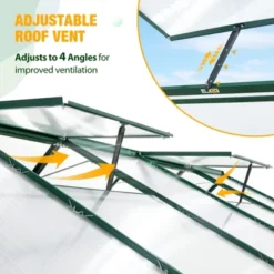 EAGLE PEAK Polycarbonate Aluminum Green House For Backyard Garden -OUTSUNNY Sale Store GUEST b789cc1d db95 4ee1 ba5d 7d5c15426d08