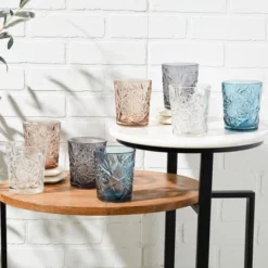 Libbey Hobstar Double Old Fashioned Glasses, 12 Ounce, Clear, Set Of 4 -OUTSUNNY Sale Store GUEST b904eb43 5b16 49b2 9557 b617a5ccf949