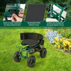 Costway Rolling Garden Cart Outdoor Gardening Workseat With Adjustable Height &Tool Storage 16 Costway Rolling Garden Cart Outdoor Gardening Workseat With Adjustable Height &Tool Storage -OUTSUNNY Sale Store GUEST bb386c36 9922 4da8 881e d20773243803