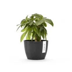 Ecopots Stockholm Mini Durable Modern Round Indoor/Outdoor Recycled-Based Composite Flower Pot Planter -OUTSUNNY Sale Store GUEST bc864228 7e1e 432b 831d 8b72d4166cb5