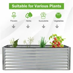 Costway Raised Garden Bed Large Metal Planter Box Kit For Vegetable Herb 6' X 3' X 2' -OUTSUNNY Sale Store GUEST c15be9d0 6fb5 4d7a 9647 a7959119a026