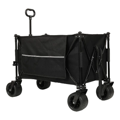 Collapsible Foldable Extended Wagon,480lbs Weight Capacity, Heavy Duty Folding Utility Garden CartBlack 7 Collapsible Foldable Extended Wagon,480lbs Weight Capacity, Heavy Duty Folding Utility Garden CartBlack - Image 7