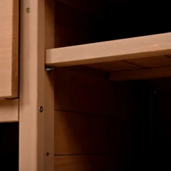 50”W Garden Potting Bench Table, Outdoor Patio Workstation With Hutch, Drawer And Adjustable Shelves, Fir Wood Frame, Brown/White/Natural-ModernLuxe -OUTSUNNY Sale Store GUEST c3420e9d a3ec 482e 8d46 d8f48985ff68