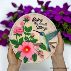 Enjoy The Small Things Hummingbird Stepping Stone, 9.5" Decorative Garden Appreciation Gift| OrnamentallyYou -OUTSUNNY Sale Store GUEST c5d21661 46e0 4830 9e3c a0af3f06fcb6