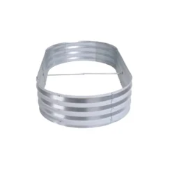 LuxenHome 6ft X 3ft Oval Galvanized Steel Raised Garden Bed Planter -OUTSUNNY Sale Store GUEST c8bec8d7 8c52 41ef 8967 3cc8e382d712