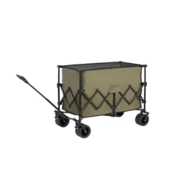 Beach Wagon,Collapsible Wagon 220lbs With Big Wheels Foldable Wagon Carts, Heavy Duty 300L Folding Utility Garden Cart Army Green -OUTSUNNY Sale Store GUEST c9294a2d e2c2 41cd b925 eb50f4903ad8