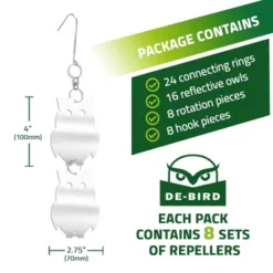 De-Bird Reflective Bird Repellent Scare Owl, Easy To Install Decorative Reflective Bird Deterrents For Outside, 8-Pack 9 De-Bird Reflective Bird Repellent Scare Owl, Easy To Install Decorative Reflective Bird Deterrents For Outside, 8-Pack -OUTSUNNY Sale Store GUEST ca0cb7fa 8edc 42e4 b2f7 7f34e43b4b43