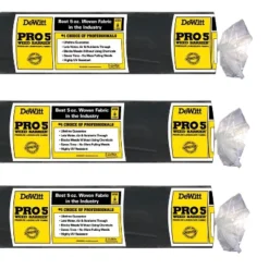 DeWitt Sunbelt 6' Wide Weed Barrier Landscape Fabric Ground Cover, 300' (3 Pack)
