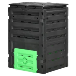 Outsunny 120 Gallon Compost Bin, Large Composter With 80 Vents And 2 Sliding Doors, Lightweight & Sturdy -OUTSUNNY Sale Store GUEST caf2b097 5b92 49ce 9b6e 6ba3f3ff95e1