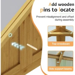 AMERLIFE Wooden Greenhouse, Pre-Assembled Solid Cedar Frame, Walk-in Design 16 AMERLIFE Wooden Greenhouse, Pre-Assembled Solid Cedar Frame, Walk-in Design -OUTSUNNY Sale Store GUEST cc5788f6 a5c6 481d a857 fa70cf901836