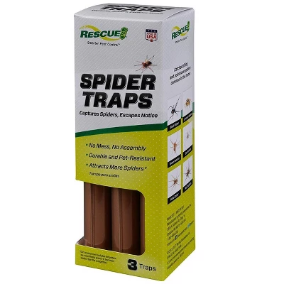 RESCUE Spider Traps, 3 Pack 1 RESCUE Spider Traps, 3 Pack
