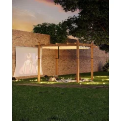 Acekool Aluminum Pergola With Retractable Canopy, Modern Outdoor Sun Shade Shelter -OUTSUNNY Sale Store GUEST cdb1407d babf 4469 b3d0 4d5d36e0c055