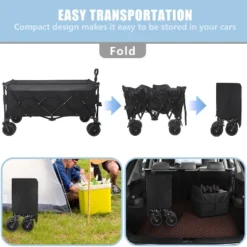 51-inch Extended Heavy-Duty Foldable Utility Wagon - 480lbs Capacity, Patented Ultra-Stable Frame, 1:6 Space-Saving Fold & 7" All-Terrain Wheels -OUTSUNNY Sale Store GUEST cea1fb13 58ee 42a3 bfec 97611f804482