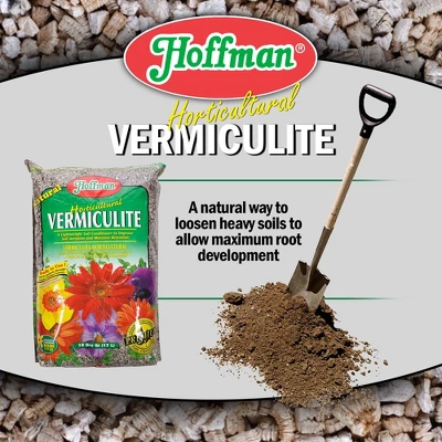Hoffman Horticultural Vermiculite Lightweight Garden Soil Conditioner For Aeration And Moisture Retention 2 Hoffman Horticultural Vermiculite Lightweight Garden Soil Conditioner For Aeration And Moisture Retention - Image 2