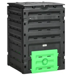 Outsunny 120 Gallon Compost Bin, Large Composter With 80 Vents And 2 Sliding Doors, Lightweight & Sturdy -OUTSUNNY Sale Store GUEST d546bf3f 8c44 4bb7 be0e e3984989e3ac