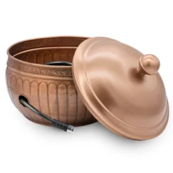 La Jolla Copper Finish Hose Pot With Lid - Good Directions -OUTSUNNY Sale Store GUEST d6dd39b5 878e 417b b474 d6f8ec49713f
