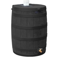 Good Ideas Rain Wizard 50 Gallon Plastic Outdoor Rain Barrel Water Storage Collector With Brass Spigot And Flat Back Design, Black 11 Good Ideas Rain Wizard 50 Gallon Plastic Outdoor Rain Barrel Water Storage Collector With Brass Spigot And Flat Back Design, Black -OUTSUNNY Sale Store GUEST d705fe29 7e51 479c 9fa2 77c4e4f03b4a