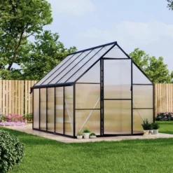 8 X 10/12/14/16FT Greenhouse, Heavy Duty Aluminum-Framed Polycarbonate Greenhouse With Roof Vent, Large GreenHouse For Outdoors (4 Different Size) -OUTSUNNY Sale Store GUEST d732dd50 74f9 4c9a b543 8c8da4dd1e78
