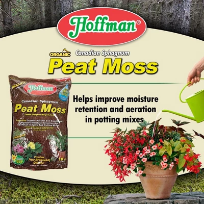 Hoffman Canadian Sphagnum Peat Moss Soil Conditioner To Improve Moisture Retention And Aeration, 18qt 3 Hoffman Canadian Sphagnum Peat Moss Soil Conditioner To Improve Moisture Retention And Aeration, 18qt - Image 3