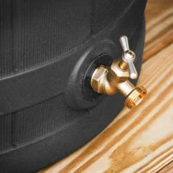 Good Ideas Rain Wizard 50 Gallon Plastic Outdoor Rain Barrel Water Storage Collector With Brass Spigot And Flat Back Design, Black 10 Good Ideas Rain Wizard 50 Gallon Plastic Outdoor Rain Barrel Water Storage Collector With Brass Spigot And Flat Back Design, Black -OUTSUNNY Sale Store GUEST d8f5bf8e 3883 41a2 b869 3899ae8850a9