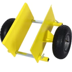 Flat Trolley,metal Flat Trolley With Pneumatic Wheels,600lb Capacity,yellow,for Heavy Equipment And Material Handling Of Drywall Panels -OUTSUNNY Sale Store GUEST dc67c05e 1f2e 48cf a286 d7c911b67e4c