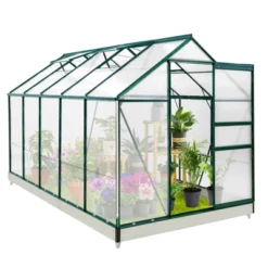 EAGLE PEAK Polycarbonate Aluminum Green House For Backyard Garden -OUTSUNNY Sale Store GUEST ddba7b82 a0ae 4041 a632 e12276a4be25