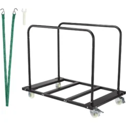 Steel Panel Truck, 1500 Lbs Panel Dolly Cart With 4 Inch Swivel Casters, Heavy Duty Drywall Sheet Cart For Warehouse, Black -OUTSUNNY Sale Store GUEST ddc747c2 b5df 469b afab 02edfbf59890