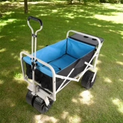 FURNIinspire Wheelbarrows And Lawn Carts Folding Wagon Garden Cart, Multi Function Garden Cart For Carrying, Black And Blue, 47“*20"*43" 9 FURNIinspire Wheelbarrows And Lawn Carts Folding Wagon Garden Cart, Multi Function Garden Cart For Carrying, Black And Blue, 47“*20"*43" -OUTSUNNY Sale Store GUEST e0507d37 233c 4a05 845c 5e865b22567f