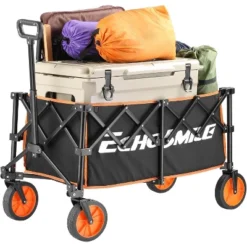 MaseiKar Collapsible Foldable Wagon With 300lbs Weight Cart Heavy Duty Folding Beach Wagon Cart With Wheels And Adjustable Handle For Camping, Garden -OUTSUNNY Sale Store GUEST e1323bdb ca9c 417f 815f 609b4d9bf5dc