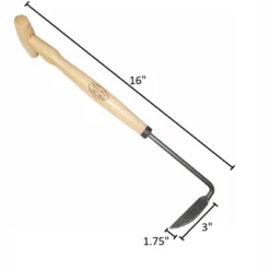 DeWit Cape Cod Weeder – Left-Handed P-Grip Garden Tool, 16" – Ergonomic, Eco-Friendly, Durable Steel Blade