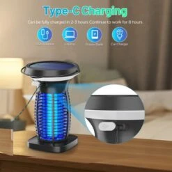 Aukfa Bug Zapper Outdoor, Mosquito Zapper Outdoor Waterproof 4200V Fly Trap Indoor For Home Backyard, Patio, Garden, Camping -OUTSUNNY Sale Store GUEST e47f0776 221c 4169 a1a1 b48125543628