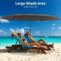COZONY 15ft Double-Side Patio Umbrella - Extra Large Outdoor Market Umbrella With Crank & Ventilation -OUTSUNNY Sale Store GUEST e60f2103 cecc 43d5 acb7 46f982833dc6