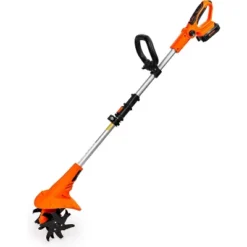 Ukoke Cordless Tiller Cultivator, 20V 2.5Ah Battery, 280 RPM, 24 Steel Blades, 5" Deep X 7.8" Wide Tilling Path, Orange, ST1902 -OUTSUNNY Sale Store GUEST e649b588 43d6 4351 b57b 98c3111dde00
