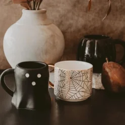 Sweet Water Decor Gold Spiderwebs Gold Hanlde Mug - 14oz