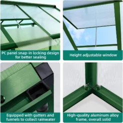 GustoWave Large Walk-In Outdoor Greenhouse Ideal For Winter Gardening In Backyard, Patio, And Lawn -OUTSUNNY Sale Store GUEST e716c795 7b9d 4f91 a2a2 dda5ba1cdff0