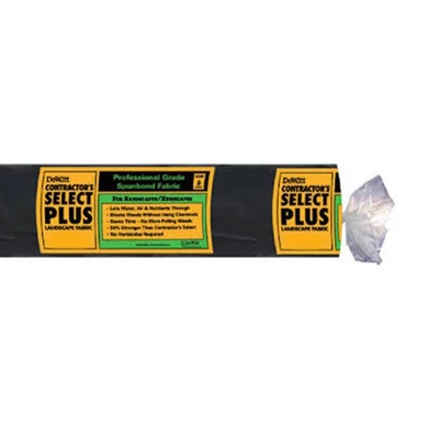 DeWitt 4 X 50 Feet Contractors Select Plus Spunbound Flatbonded Polypropylene Landscape Fabric Home Weed Barrier, Gray 1 DeWitt 4 X 50 Feet Contractors Select Plus Spunbound Flatbonded Polypropylene Landscape Fabric Home Weed Barrier, Gray