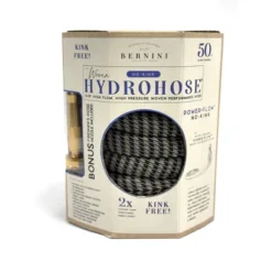 BERNINI 50' No Kink Woven Hydrohose Black/White