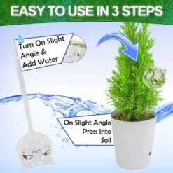 5 Star Super Deals Aqua Glass Plant Watering Cat Globes - Automatic Self Watering Drip Irrigation Ideal For Vacation Plant Care - 10" 6-7 Oz 4pc Set -OUTSUNNY Sale Store GUEST e88dca60 169d 44fb bd18 4a68ceed667c