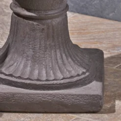 29" Planter Adonis Lightweight Concrete Patio Urn Gray - Christopher Knight Home: Pedestal, Decorative, Roman Design -OUTSUNNY Sale Store GUEST e90455cb b5b8 479e 9a45 367c4508d91e