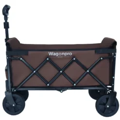 Expandable Dual-Layer Utility Wagon With 100% Extra Space - Grocery CartSupports 225lbs, Brown -OUTSUNNY Sale Store GUEST e96a4bd8 32ed 443d b1db c3168ae1eb9d