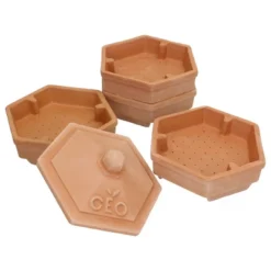 Tribest GEO Terradisiena 4-Tier Terracotta Sprouter – Brown -OUTSUNNY Sale Store GUEST ead8eff9 7930 408e a7a9 8dbefc355c26