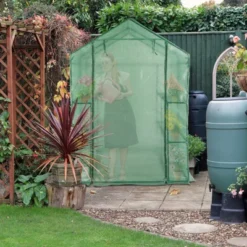 Walk-in Greenhouse For Outdoors, 58"x58"x75" Plant House With 8-Tier Grid Shelves For Seed Starting & Potted Plants -OUTSUNNY Sale Store GUEST ee1542a5 045a 4944 85e8 430bf2ce17b0