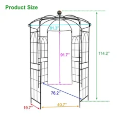 Lorna 81.3''x114.2''Arch MetalGarden Trelli, Birdcage Shape Pergola Pavilion For Wedding Ceremony, Outdoor Furniture Near Me - The Pop Home 10 Lorna 81.3''x114.2''Arch MetalGarden Trelli, Birdcage Shape Pergola Pavilion For Wedding Ceremony, Outdoor Furniture Near Me - The Pop Home -OUTSUNNY Sale Store GUEST f0661ec3 aec5 4e3c b5dc 3bae52f100e9
