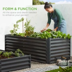 Best Choice Products 6x3x2ft Outdoor Metal Raised Garden Bed, Planter Box For Vegetables, Flowers, Herbs -OUTSUNNY Sale Store GUEST f40b0d23 d148 46ee b47b 206ba9a6f76f